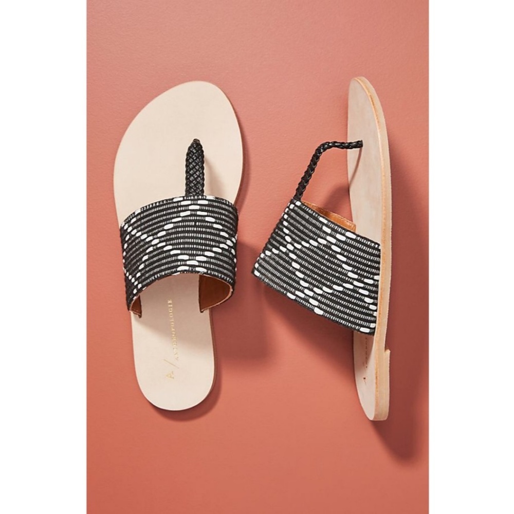 Anthropologie Asher Beaded Sandals